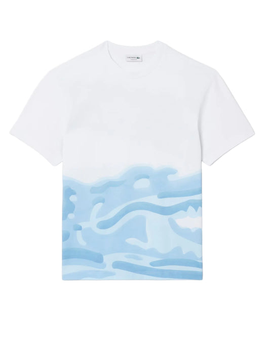 LACOSTE: PRINTED COTTON T-SHIRT