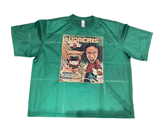 Angel Gentle: Ludacris tapestry Mesh top