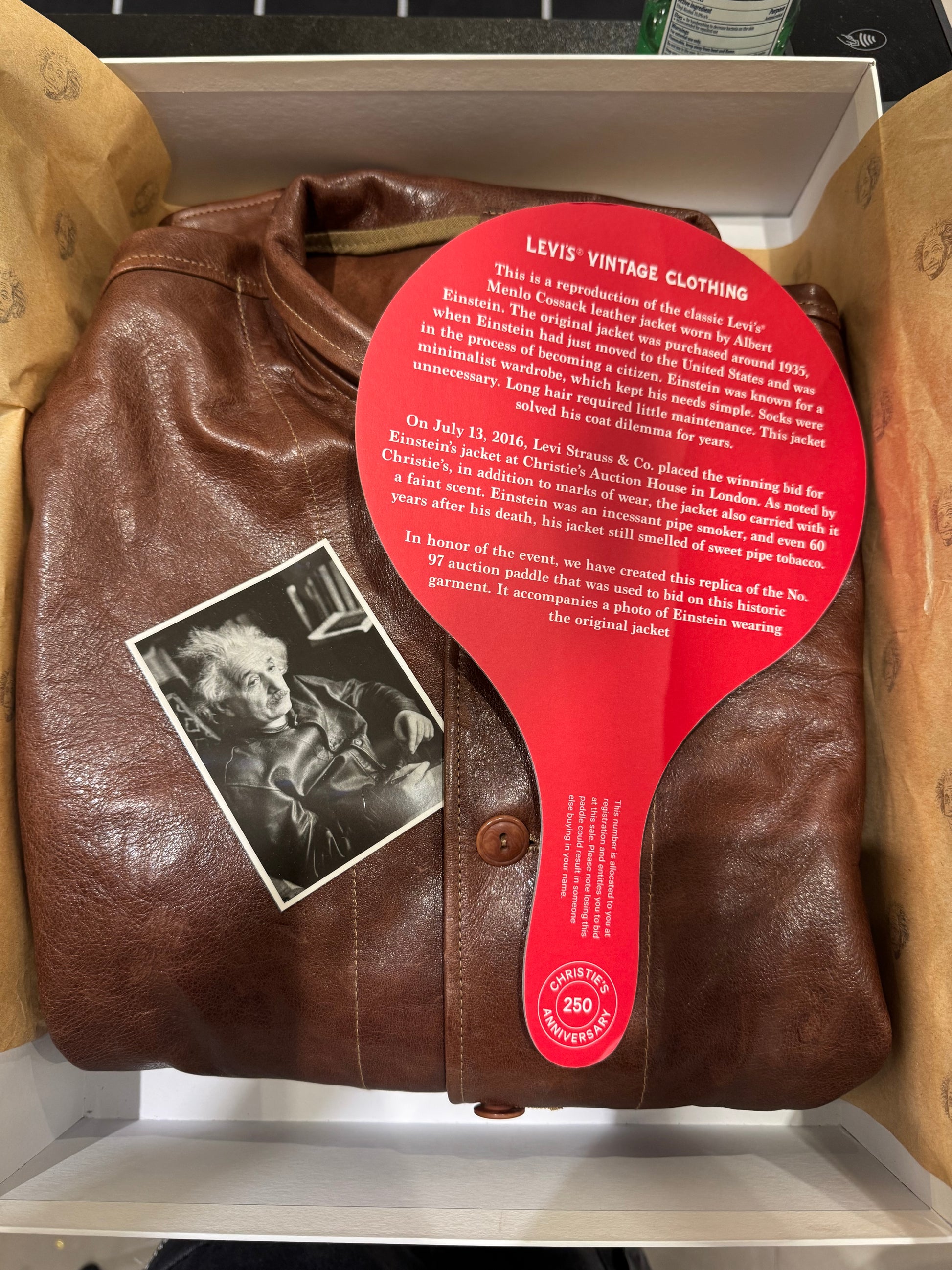 LEVIS VINTAGE CLOTHING: MENLO COSSACK LEATHER JACKET – 85 86