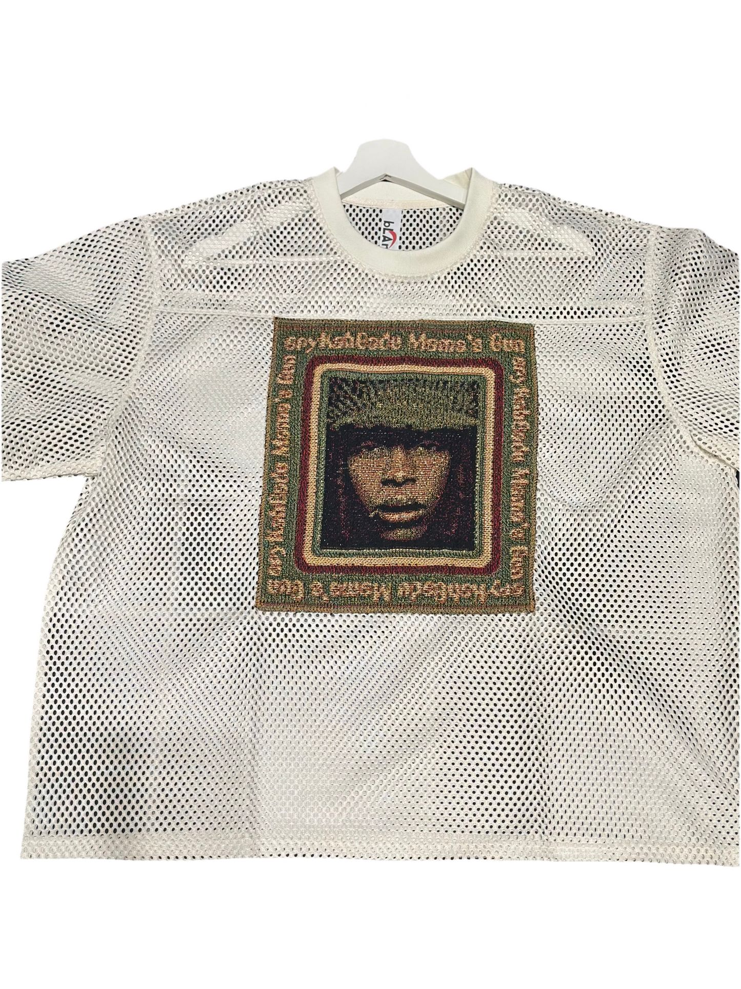ANGEL GENTLE: E. BADU TAPESTRY JERSEY TOP