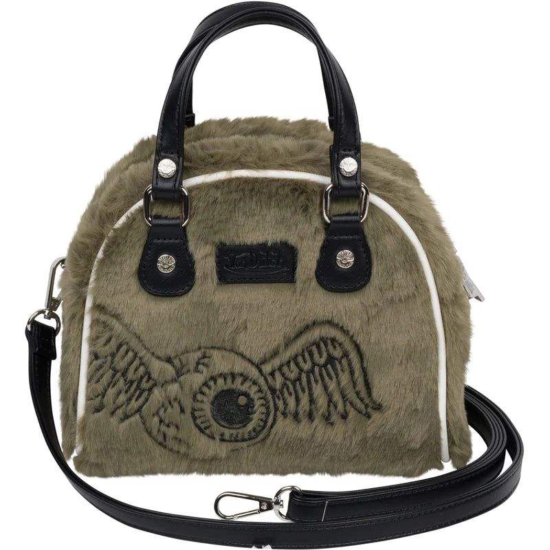 VON DUTCH: FURRY SMALL BOWLING BAG