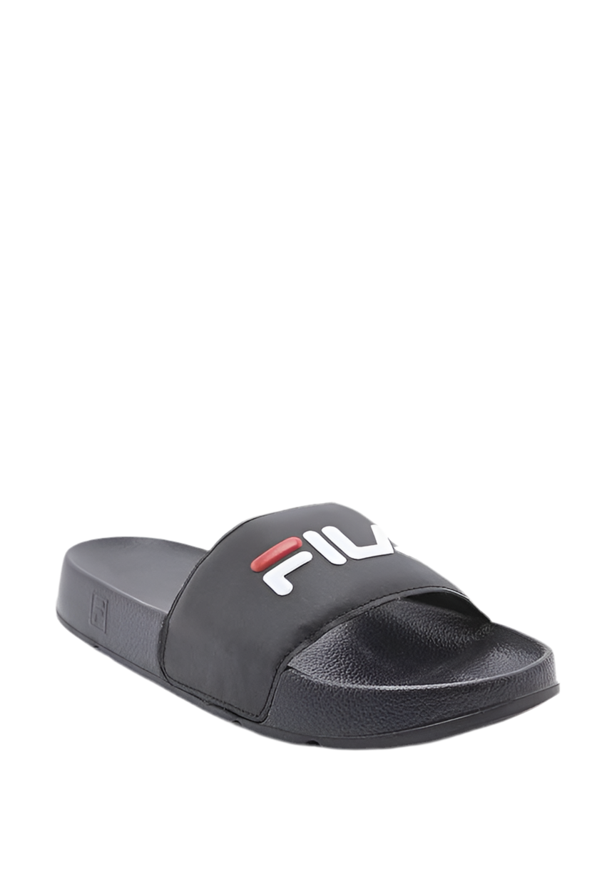 FILA HERITAGE: DRIFTER BLACK SLIDE SANDALS