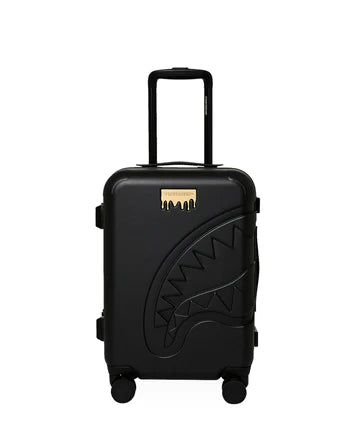 SPRAYGROUND: GOLD BRICK LUXE CARRY-ON HARD LUGGAGE