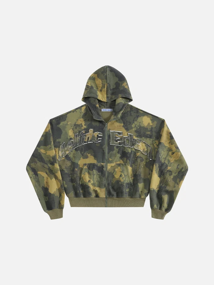 AELFRIC EDEN: BOXY CAMO HOODIE