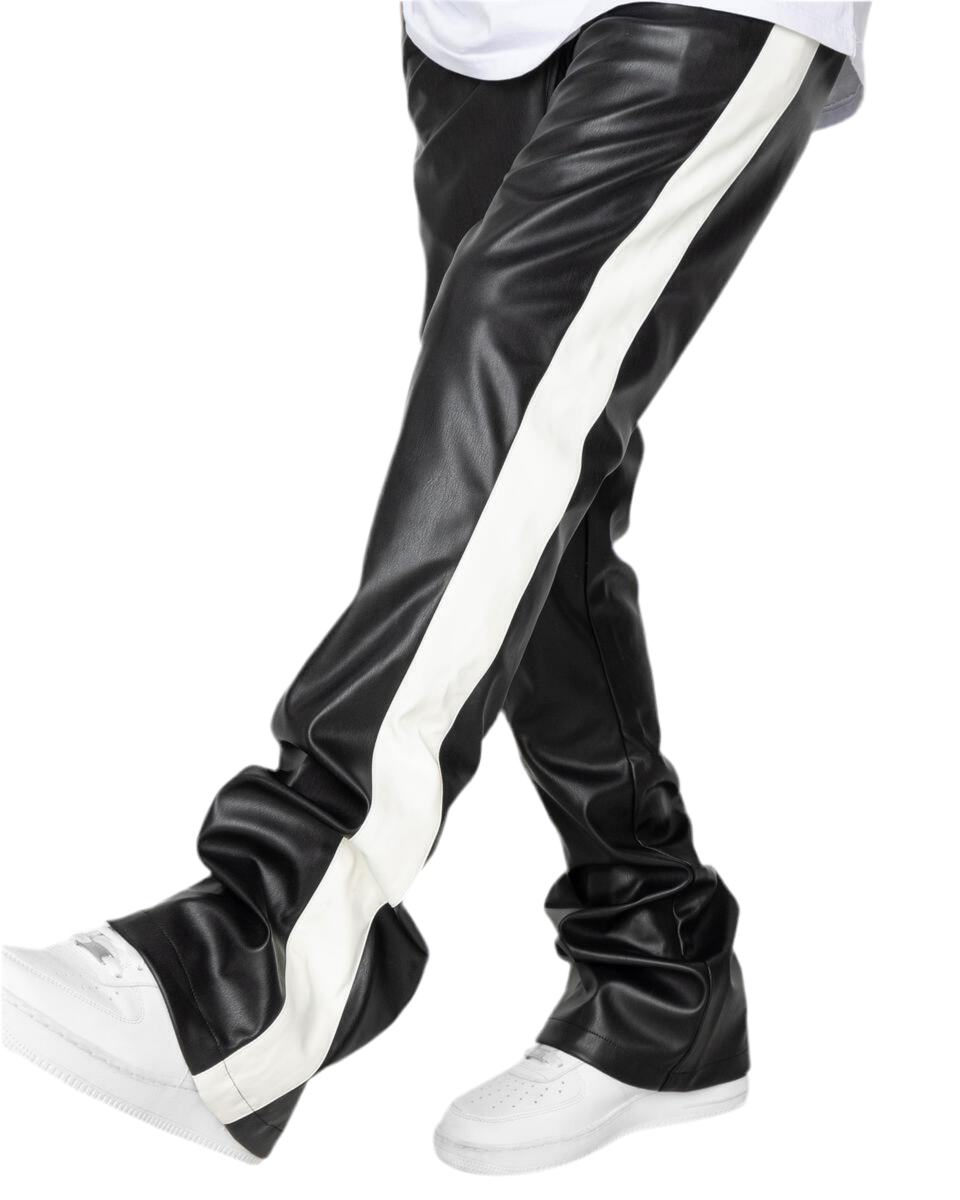 EPTM: FAUX LEATHER PLAZA TRACK PANTS – 85 86 eightyfiveightysix
