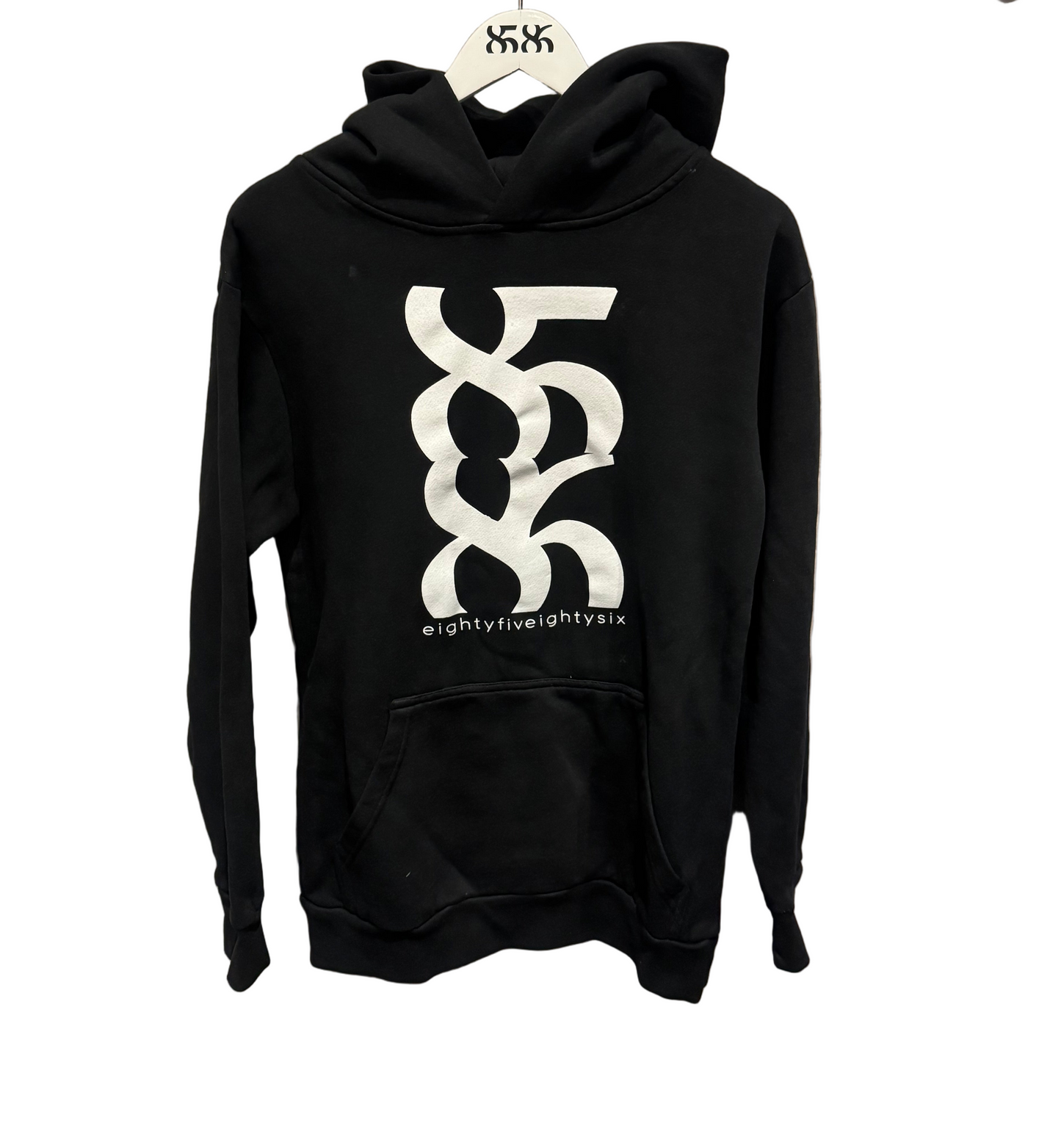 8586:UNISEX BIG LOGO HOODIE