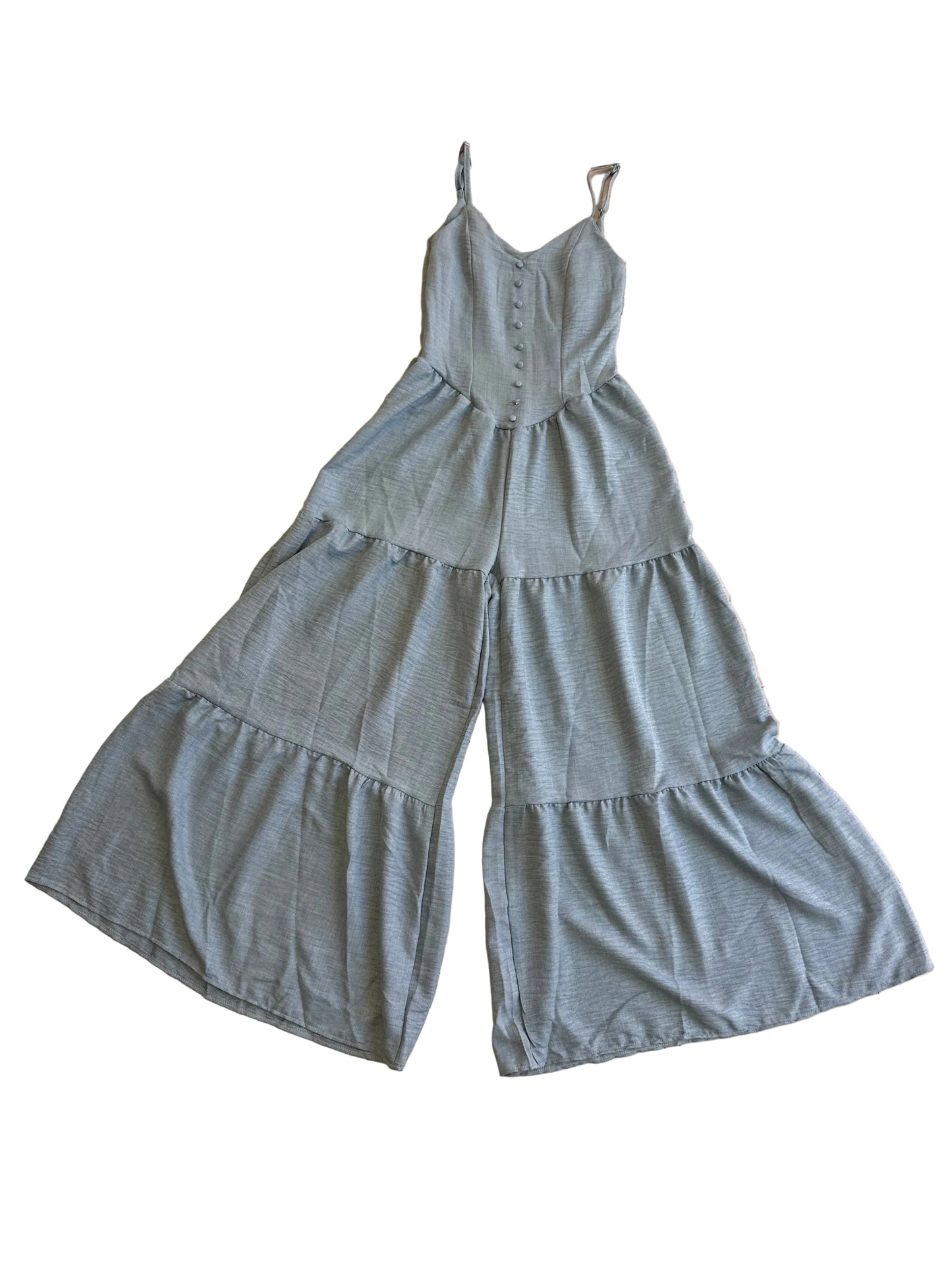 8586: SKY BLUE BREEZE WIDE LEG JUMPSUIT