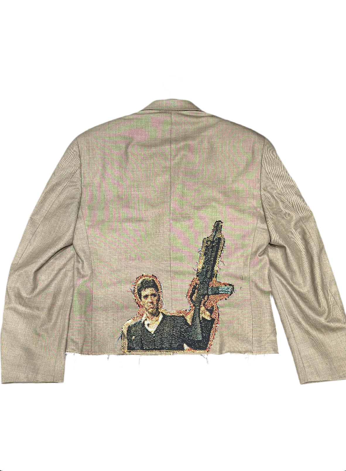 ANGEL GENTLE: UPCLYCLED CROPPED BLAZER