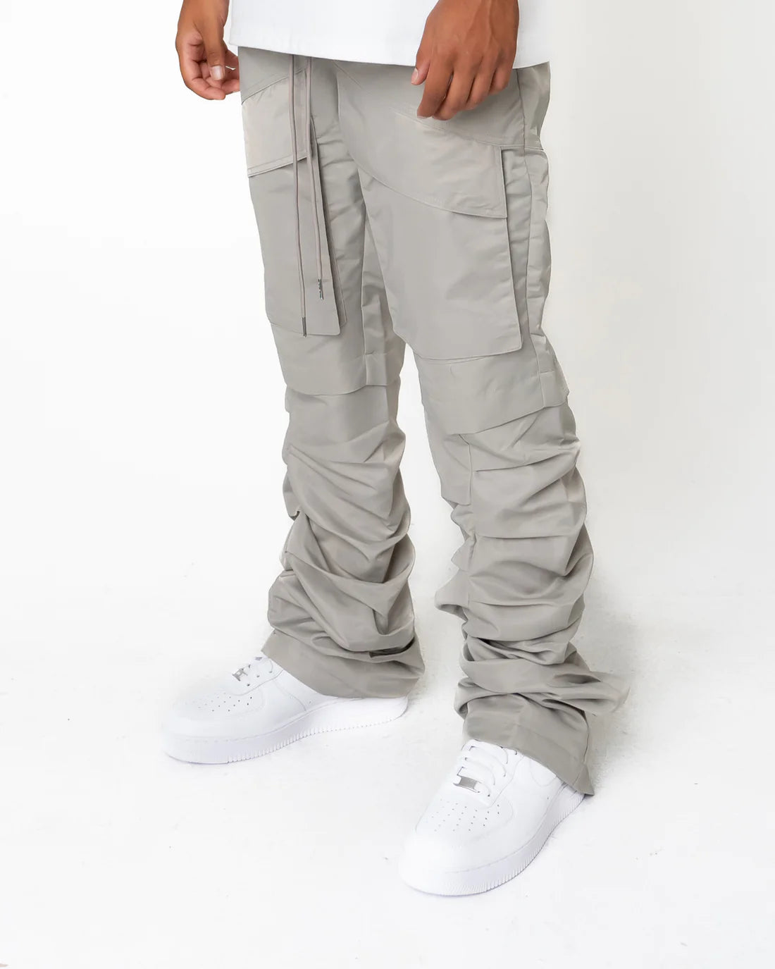 EPTM: STACKED FLARED PANTS 4.0 GREY