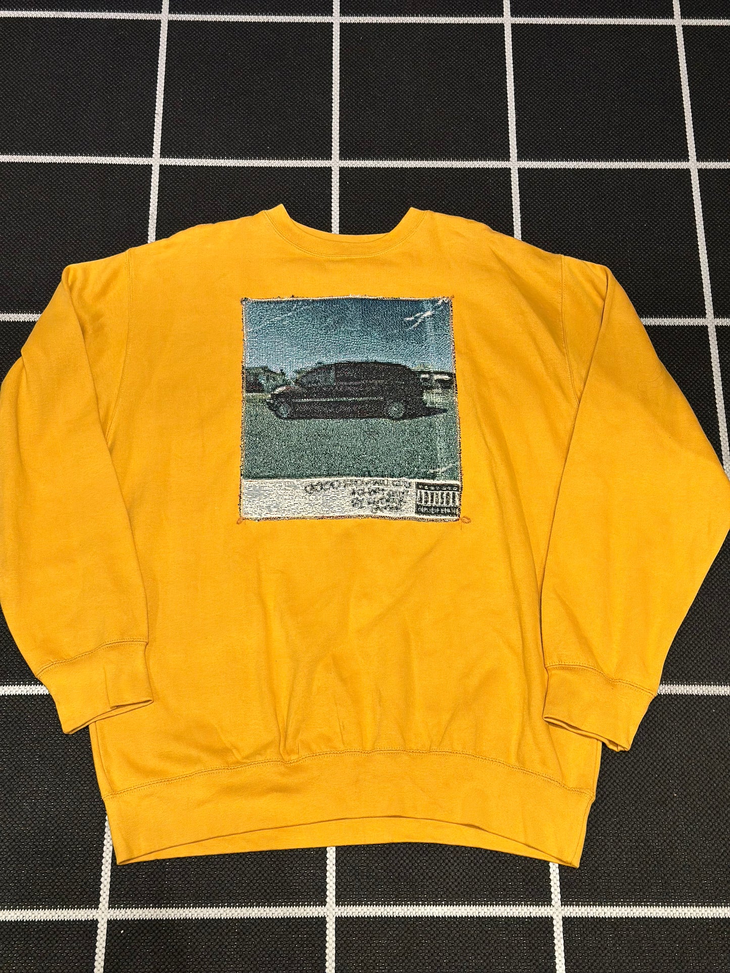 ANGEL GENTLE: TAPESTRY SWEATER- MUSTARD