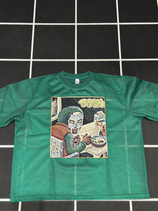 ANGEL GENTLE: MF DOOM TAPESTRY JERSEY TOP