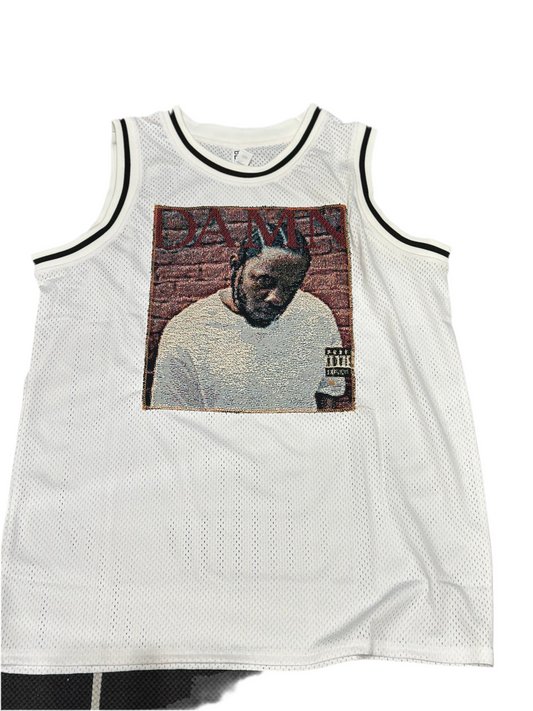 ANGEL GENTLE: KENDRICK JERSEY MESH TAPESTRY TANK