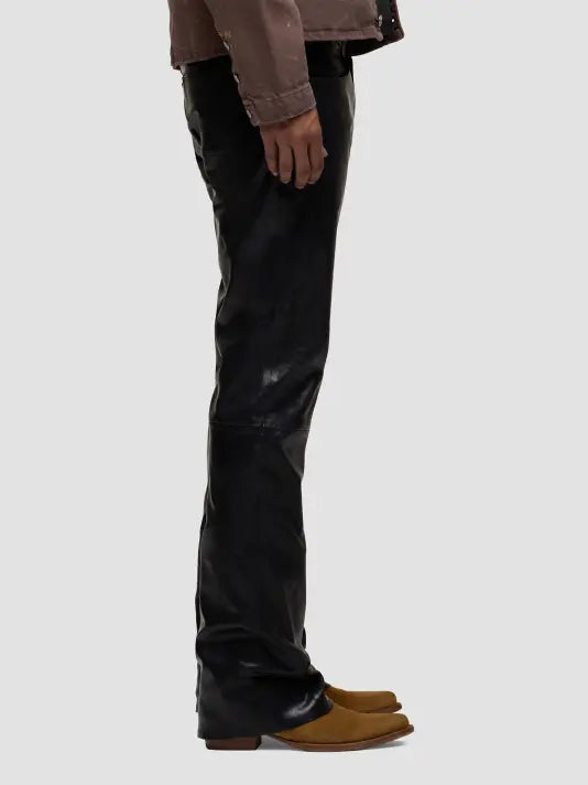 HUDSON: WALKER KICK FLARE LEATHER
