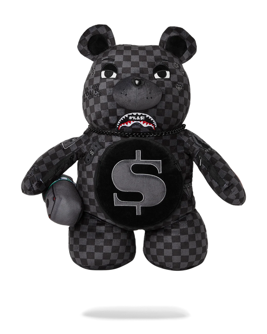 SPRAYGROUND: 'WHAT THE BEEP' SHARK MONEYBEAR TEDDYBEAR BACKPACK