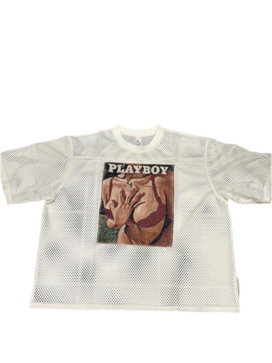 ANGEL GENTLE: PLAYBOY TAPESTRY MESH JERSEY