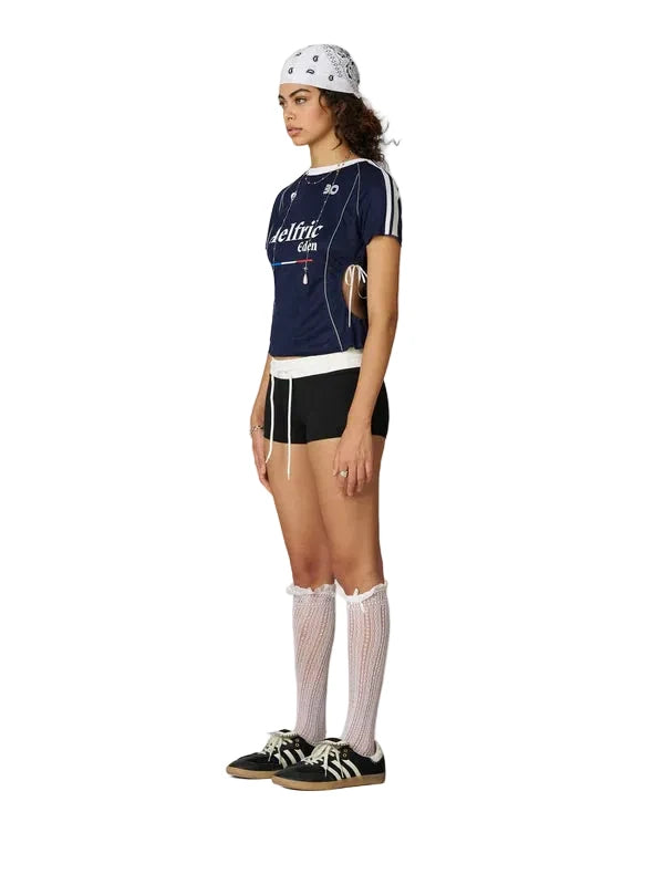 AELFRIC EDEN: CUT-OUT STRIPE SOCCER JERSEY
