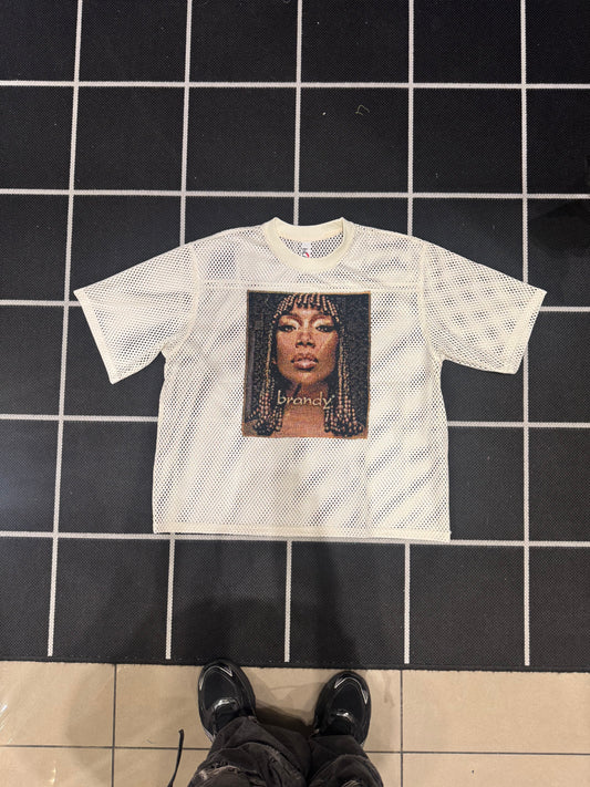 ANGEL GENTLE: BRANDY TAPESTRY MESH SHIRT
