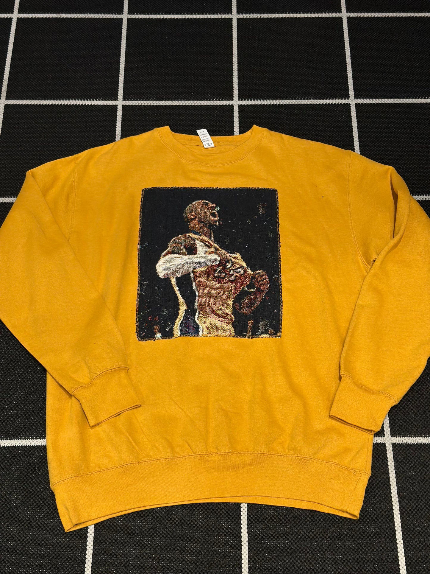 ANGEL GENTLE: TAPESTRY SWEATER- MUSTARD