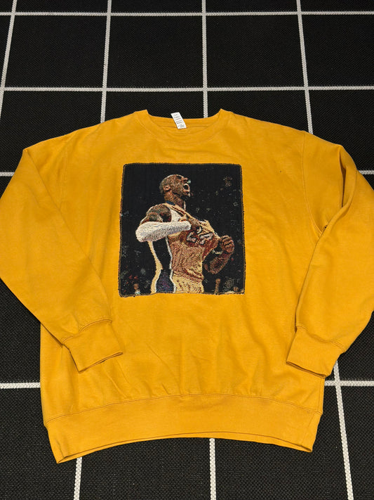 ANGEL GENTLE: TAPESTRY SWEATER- MUSTARD