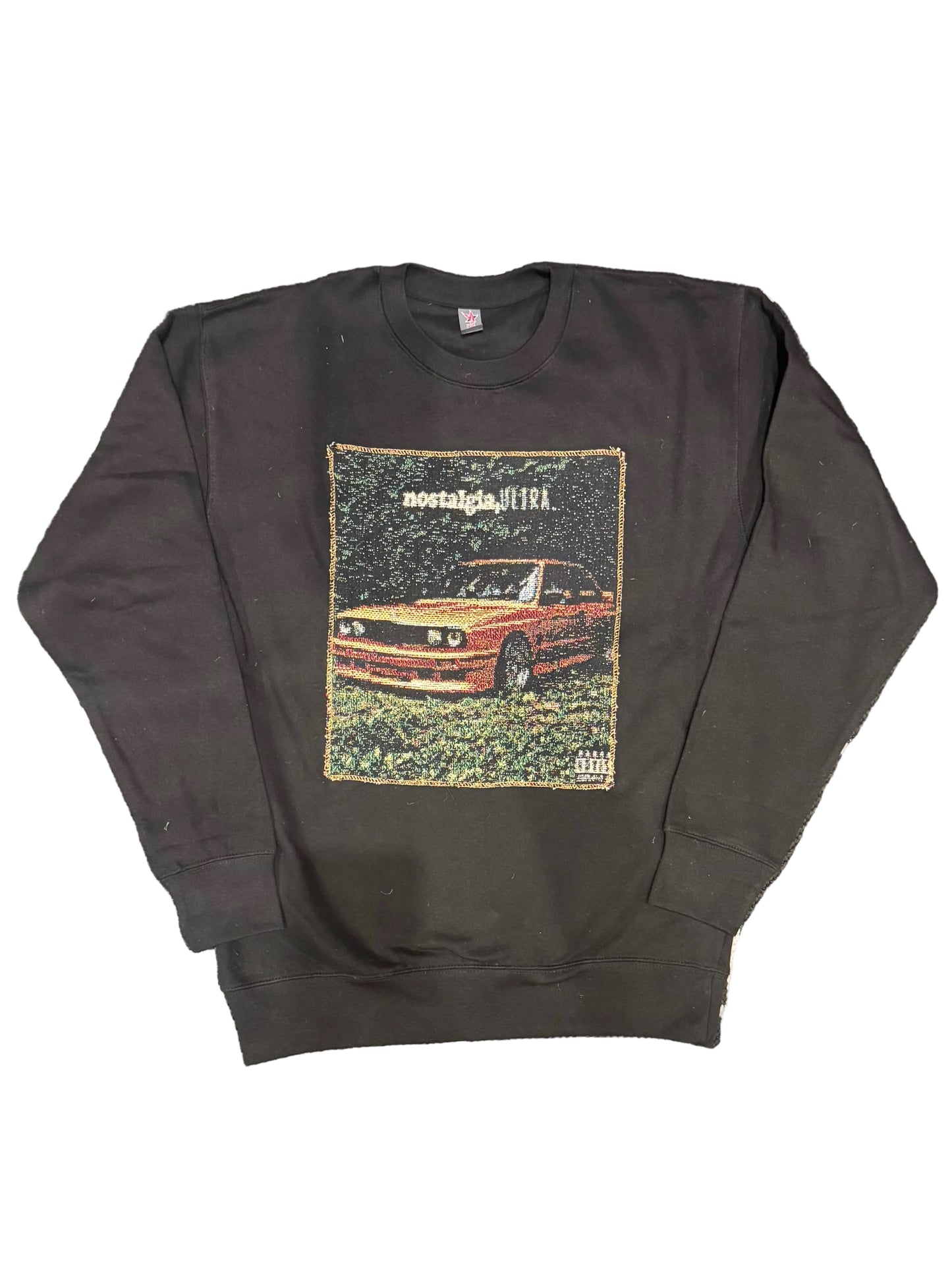 ANGEL GENTLE: TAPESTRY SWEATER- BLACK