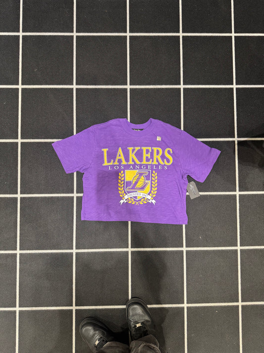 JUNK FOOD CLOTHING: LAKERS CROP TOP