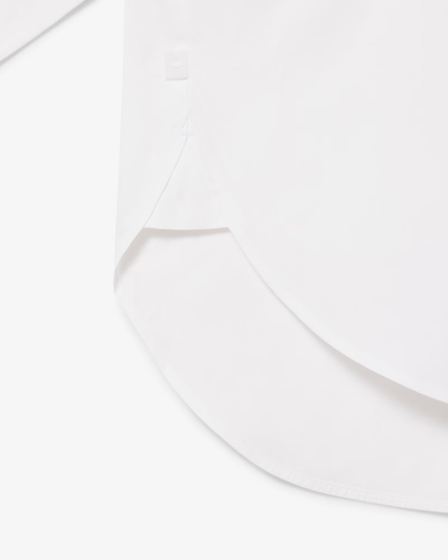 LACOSTE: OVERSIZED COTTON BUTTON DOWN SHIRT