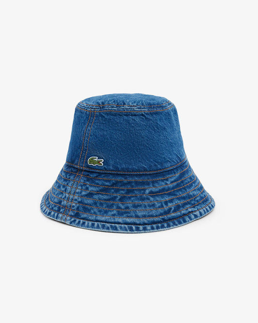 LACOSTE: COTTON TWILL BUCKET HAT