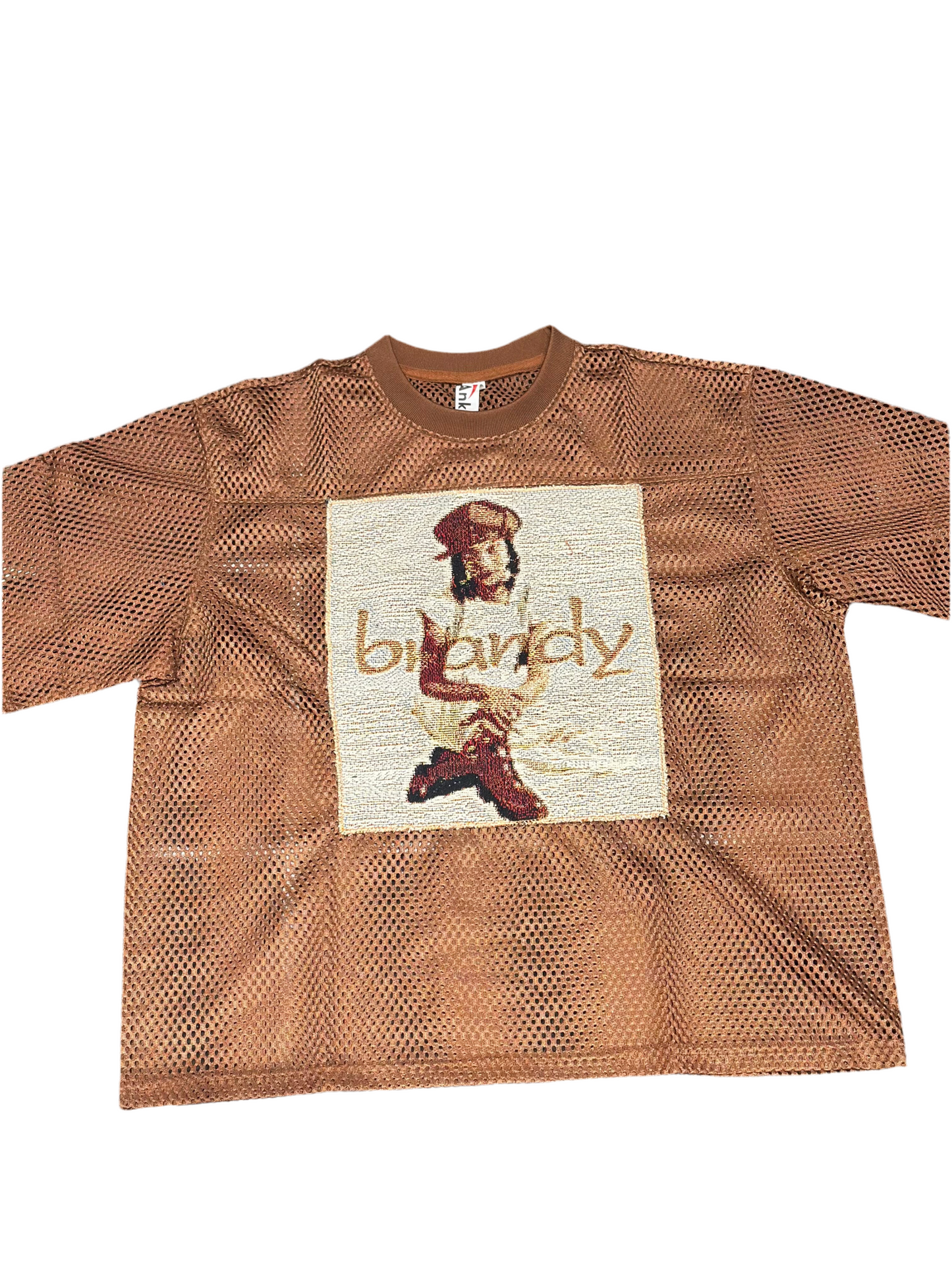 ANGEL GENTLE: BRANDY TAPESTRY JERSEY TOP