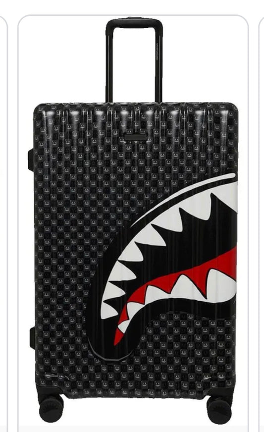 SPRAYGROUND: BLACK TOON SHARK CARRY ON