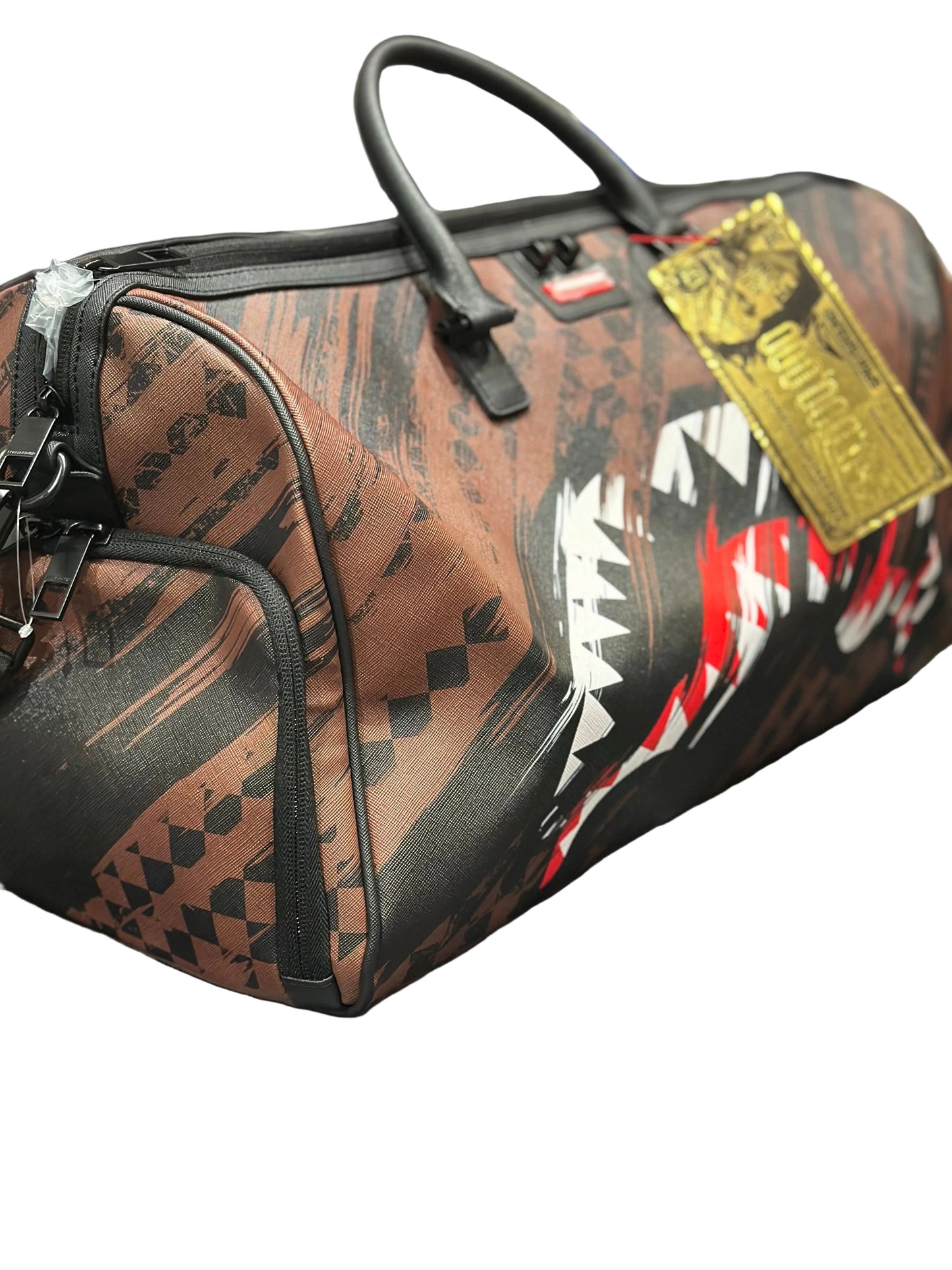 SPRAYGROUND: SMEARED GRUNGE DUFFEL