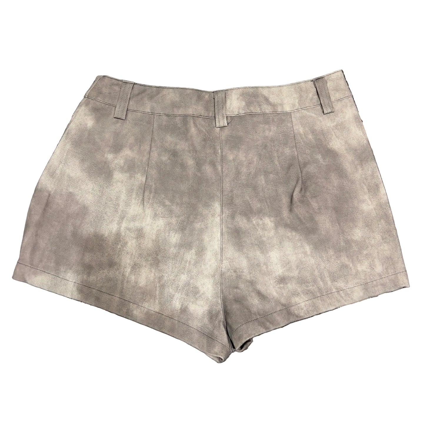 8586 FAUX LEATHER SHORT