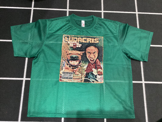 Angel Gentle: Ludacris tapestry Mesh top