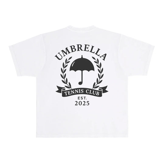 UMBRELLA BY J FRENCH: ESTABLISHED TENNIS CLUB HEAVYWEIGHT TEE