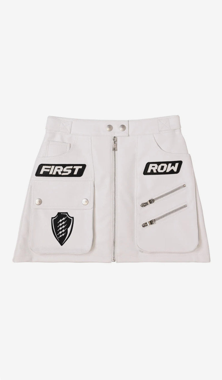 FIRST ROW: CAUTION SKIRT