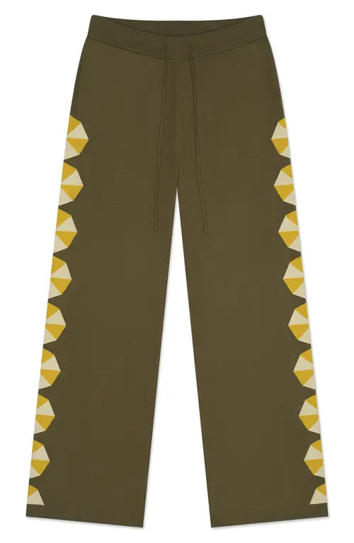 MAVRANS: GREEN UMBRELLA KNIT PANT