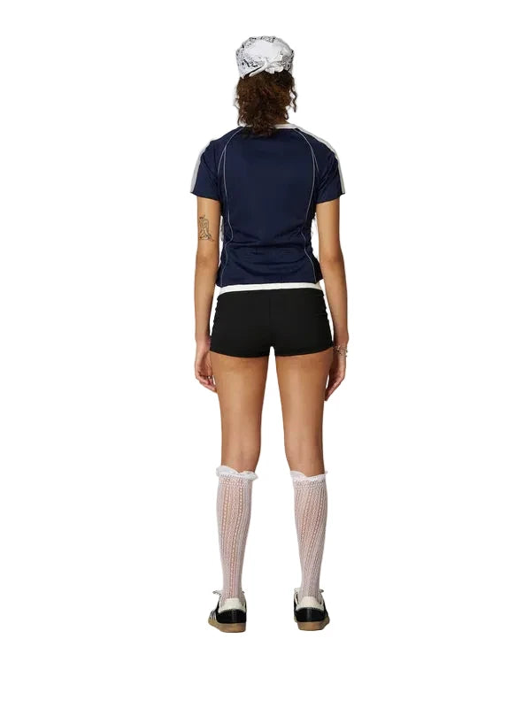 AELFRIC EDEN: CUT-OUT STRIPE SOCCER JERSEY
