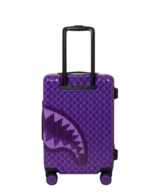 SPRAYGROUND: ALL SYSTEMS GO PURPLE SHARKS IN PARIS CARRY-ON LUGGAGE