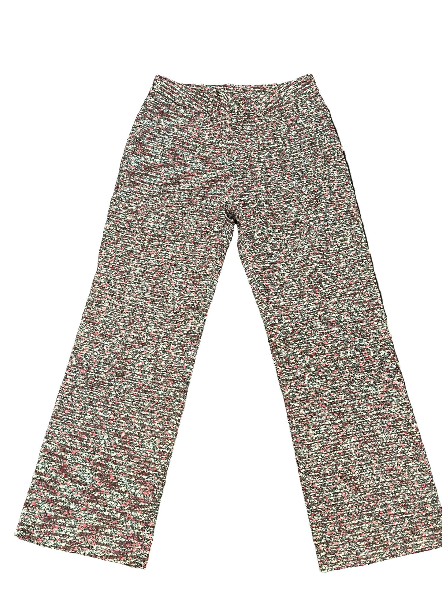 DIET STARTS MONDAY: TWEED PANTS -MULTI PINK