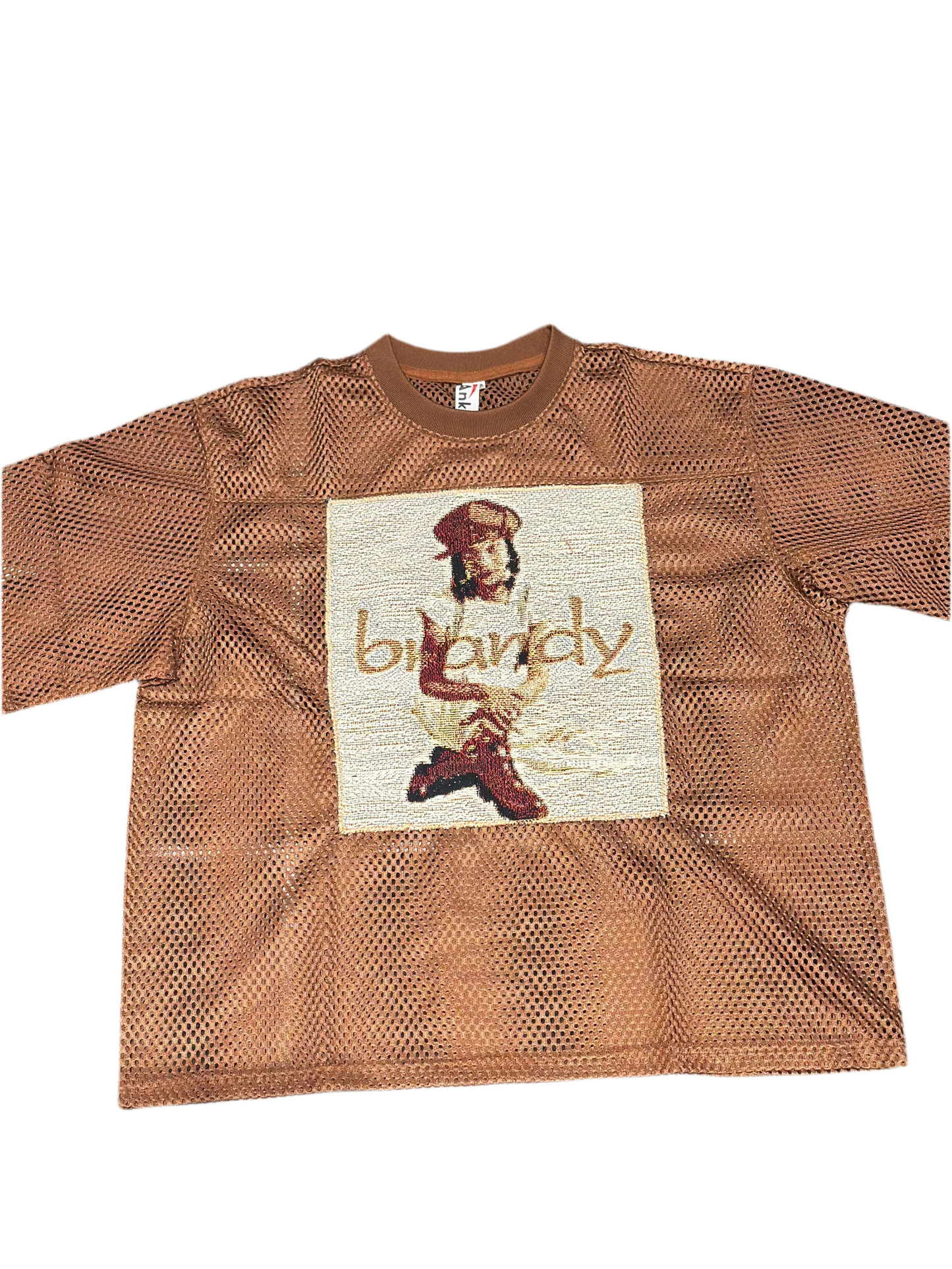 ANGEL GENTLE: BRANDY TAPESTRY JERSEY TOP