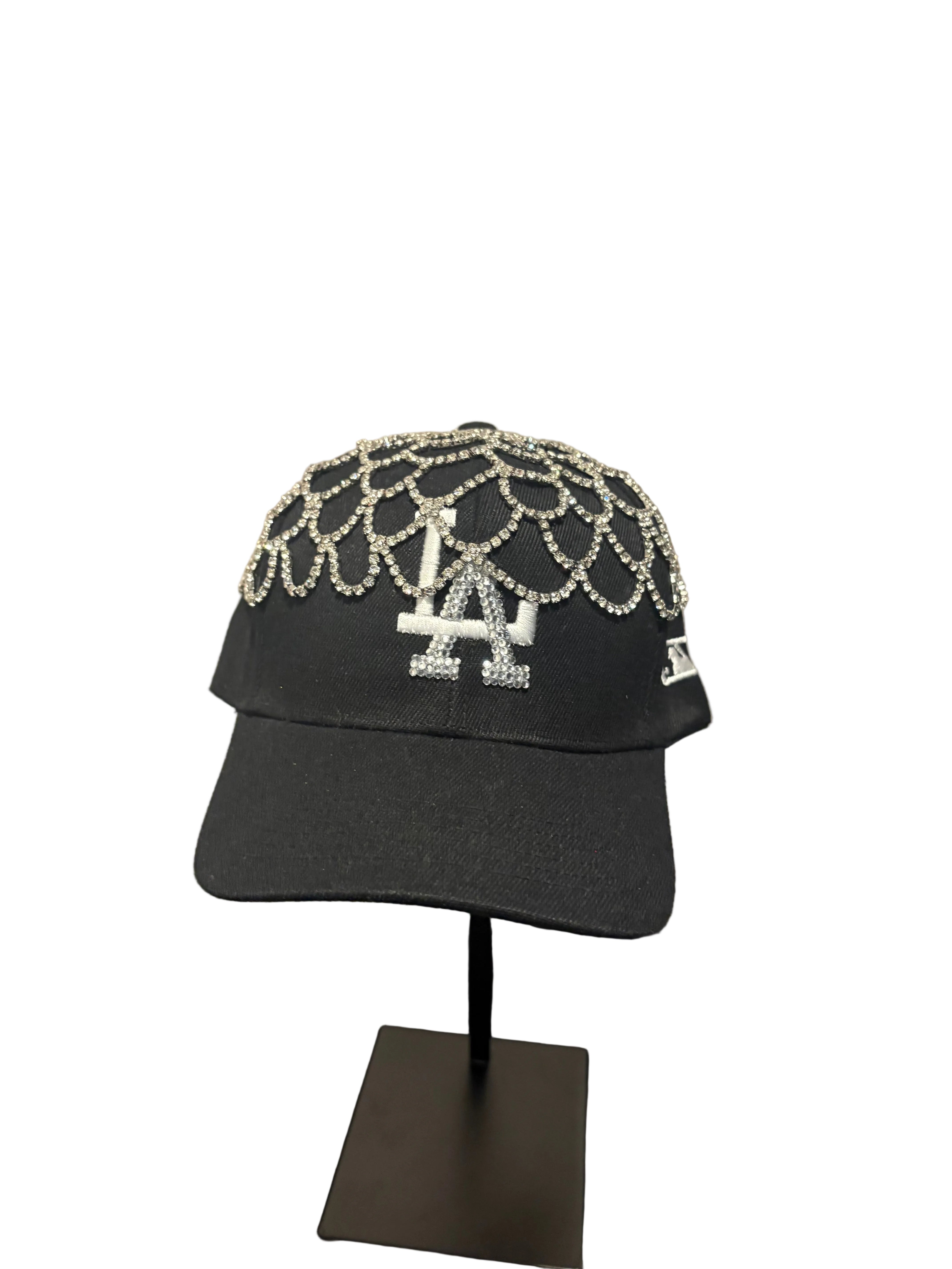 THE BEDAZZLED CAP: LA BLACK HEAD WRAP – 85 86 eightyfiveightysix
