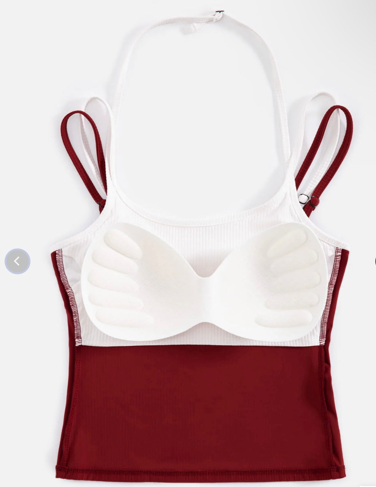 Aelfric Eden layered padded cami Top