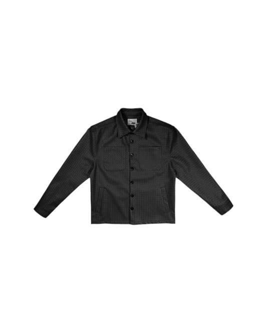 EPTM: MATEO WOVEN FAUX LEATHER SHIRT JACKET