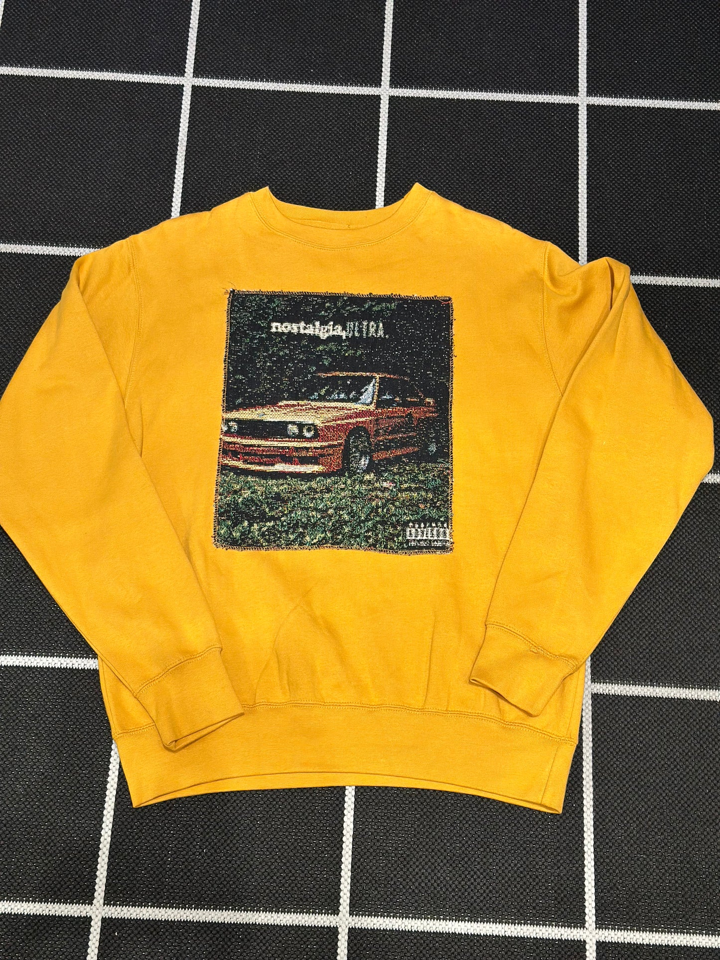 ANGEL GENTLE: TAPESTRY SWEATER- MUSTARD