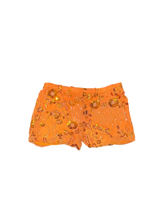 8586: SEQUIN MESH SHORTS