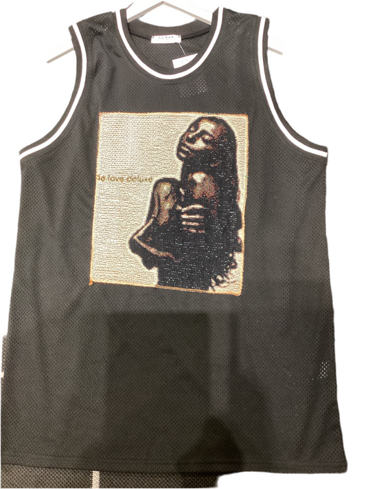 ANGEL GENTLE: SADE JERSEY MESH TANK