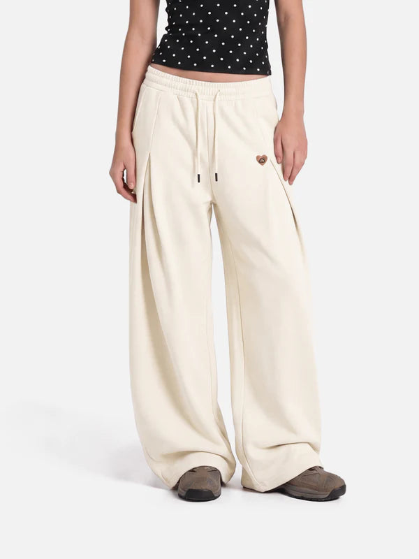 AELFRIC EDEN: PLEATED BAGGY SWEATPANTS