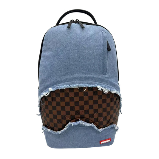 SPRAYGROUND: DENIM SHARK BITE BACKPACK