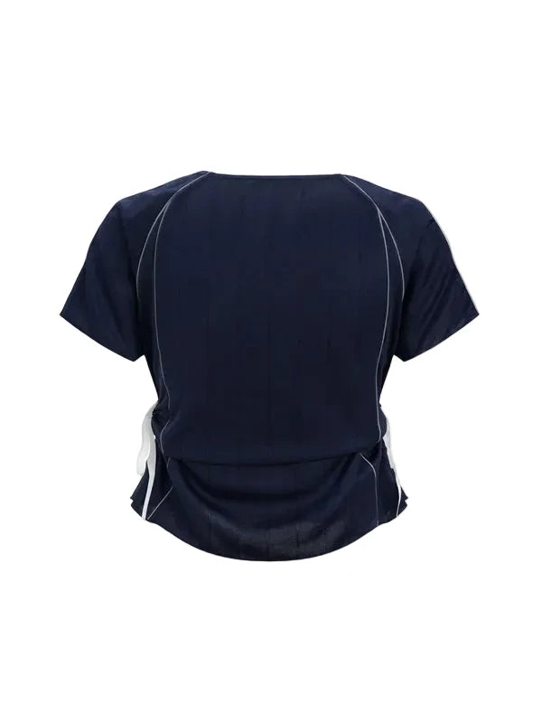 AELFRIC EDEN: CUT-OUT STRIPE SOCCER JERSEY