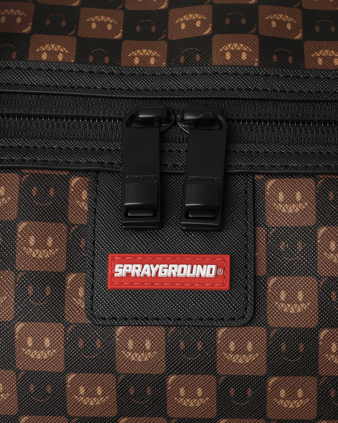 SPRAYGROUND: BROWN BUBBLE SHARK DUFFLE