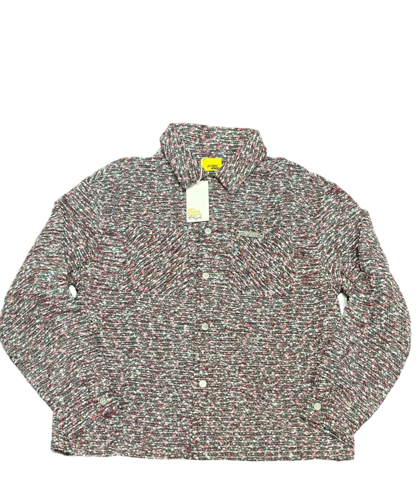 DIET STARTS MONDAY: TWEED JACKET -MULTI PINK